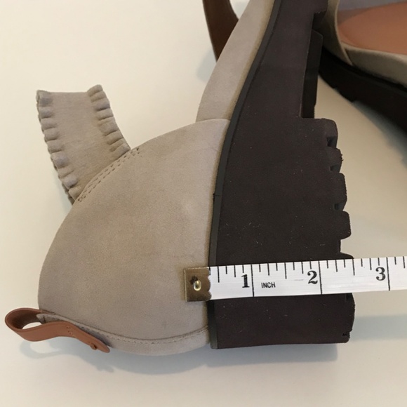 GENTLE SOULS Comfort Sandals Leather Slip On Anja Mushroom Women’s Size 9 EU 40 - Picture 14 of 16